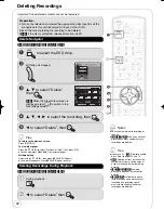 Preview for 22 page of Panasonic DMREZ485V - DVD RECORDER - MULTI LANGUAGE Operating Instructions Manual