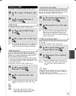 Preview for 65 page of Panasonic DMREZ485V - DVD RECORDER - MULTI LANGUAGE Operating Instructions Manual