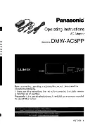 Preview for 1 page of Panasonic DMW-AC5 Operating Instructions Manual