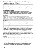 Preview for 10 page of Panasonic DMW-BGGH5 Operating Instructions Manual