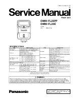 Panasonic DMW-FL28E Service Manual предпросмотр