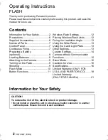 Preview for 2 page of Panasonic DMW-FL360L Operating Instructions Manual