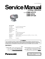 Предварительный просмотр 1 страницы Panasonic DMWVF1 Service Manual