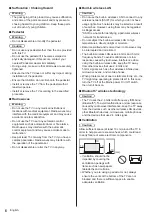 Предварительный просмотр 6 страницы Panasonic DOLBY ATMOS TX-40GX820B Operating Instructions Manual