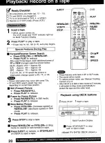 Preview for 20 page of Panasonic Double feature OmniVision VHS PV-D4742 Operating Instructions Manual