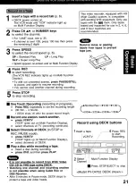 Preview for 21 page of Panasonic Double feature OmniVision VHS PV-D4742 Operating Instructions Manual