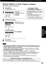 Preview for 25 page of Panasonic Double feature OmniVision VHS PV-D4742 Operating Instructions Manual