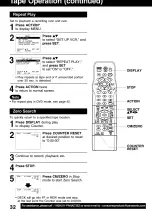 Preview for 32 page of Panasonic Double feature OmniVision VHS PV-D4742 Operating Instructions Manual