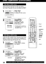 Preview for 38 page of Panasonic Double feature OmniVision VHS PV-D4742 Operating Instructions Manual