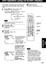 Preview for 41 page of Panasonic Double feature OmniVision VHS PV-D4742 Operating Instructions Manual