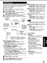 Preview for 43 page of Panasonic Double feature OmniVision VHS PV-D4742 Operating Instructions Manual