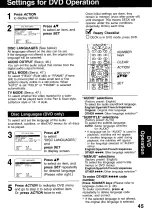 Preview for 45 page of Panasonic Double feature OmniVision VHS PV-D4742 Operating Instructions Manual