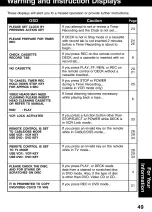 Preview for 49 page of Panasonic Double feature OmniVision VHS PV-D4742 Operating Instructions Manual