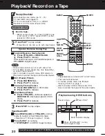 Предварительный просмотр 20 страницы Panasonic DoubleFeature PV-D4734S Operating Instructions Manual