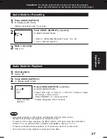 Предварительный просмотр 27 страницы Panasonic DoubleFeature PV-D4734S Operating Instructions Manual