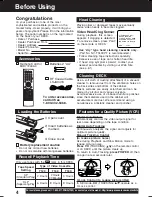 Preview for 4 page of Panasonic DoubleFeature PV-D4744 Operating Instructions Manual