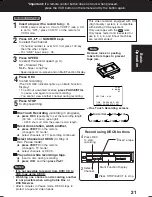 Preview for 21 page of Panasonic DoubleFeature PV-D4744 Operating Instructions Manual