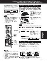 Preview for 37 page of Panasonic DoubleFeature PV-D4744 Operating Instructions Manual