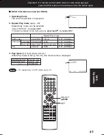 Preview for 47 page of Panasonic DoubleFeature PV-D4744 Operating Instructions Manual