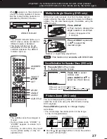 Preview for 37 page of Panasonic DoubleFeature PV-D4754S Operating Instructions Manual