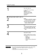 Предварительный просмотр 3 страницы Panasonic DP-130 Series Setup Procedure