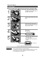 Предварительный просмотр 6 страницы Panasonic DP-130 Series Setup Procedure