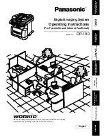 Panasonic DP-190 Operating Instructions Manual предпросмотр