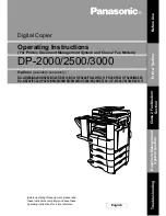 Preview for 1 page of Panasonic DP-2000 Operating Instructions Manual