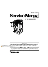 Panasonic DP-2000 Service Manual preview