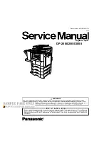 Preview for 1 page of Panasonic DP-2000 Service Manual