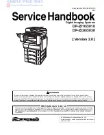 Предварительный просмотр 3 страницы Panasonic DP-2310/3010 Service Handbook