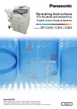 Panasonic DP-4530 Operating Instructions Manual предпросмотр