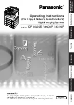 Предварительный просмотр 1 страницы Panasonic DP-80116P Operating Instructions Manual