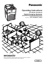 Panasonic DP-8540 Operating Instructions Manual предпросмотр