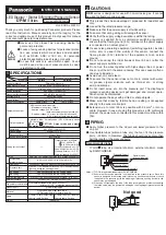 Предварительный просмотр 1 страницы Panasonic DP-M Series Instruction Manual