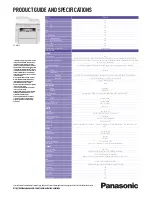 Предварительный просмотр 2 страницы Panasonic DP-MB310 Specifications