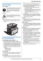 Preview for 3 page of Panasonic DP-MC210 Operating Instructions Manual