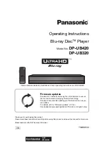 Panasonic DP-UB420 Operating Instructions Manual preview