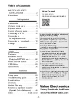 Preview for 4 page of Panasonic DP-UB820EB-K Owner'S Manual