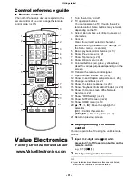 Preview for 8 page of Panasonic DP-UB820EB-K Owner'S Manual