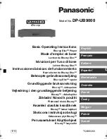 Panasonic DP-UB9000 Basic Operating Instructions Manual preview