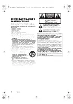 Preview for 2 page of Panasonic DP-UB9000 Basic Owner'S Manual