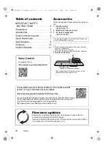 Preview for 4 page of Panasonic DP-UB9000 Basic Owner'S Manual