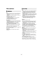 Preview for 2 page of Panasonic DP-UB9000GH1 Operating Instructions Manual