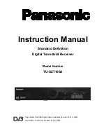 Preview for 1 page of Panasonic DV3 TU-SZT105A Instruction Manual