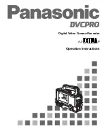 Panasonic DVCPRO AJ-D410AP Operating Instructions Manual preview