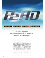 Preview for 18 page of Panasonic DVCPRO P2 Series Brochure & Specs