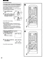 Предварительный просмотр 40 страницы Panasonic DVD-A100CA Operating Instructions Manual