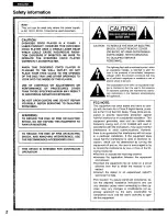 Предварительный просмотр 2 страницы Panasonic DVD-A105 Operating Instructions Manual