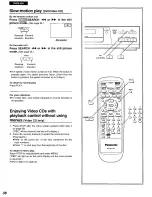 Предварительный просмотр 38 страницы Panasonic DVD-A105 Operating Instructions Manual